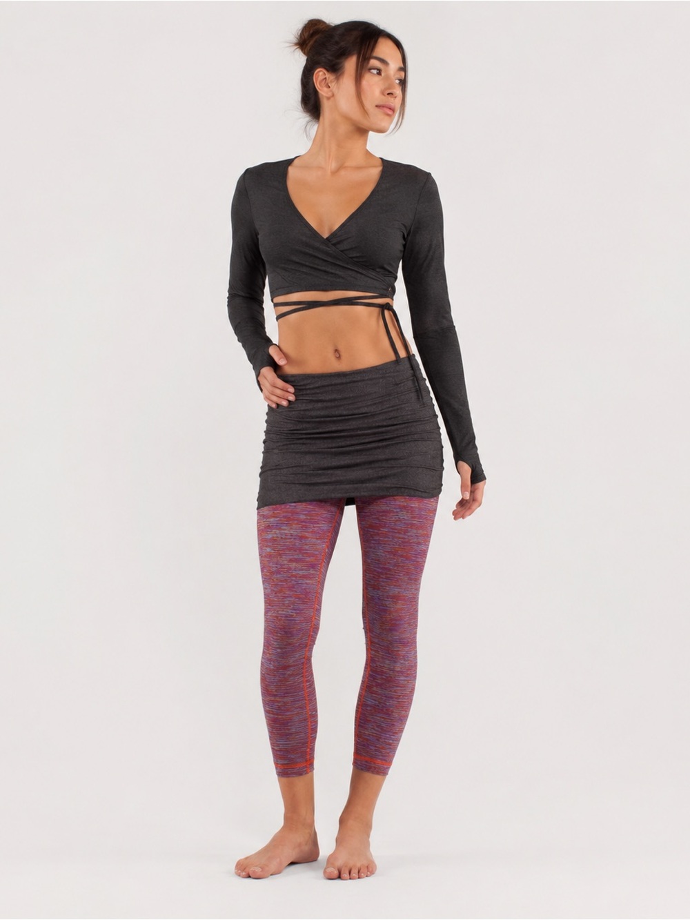 Lululemon Yin To You Crop Leggings 2012 Wee Are From Space Multi |Size 6